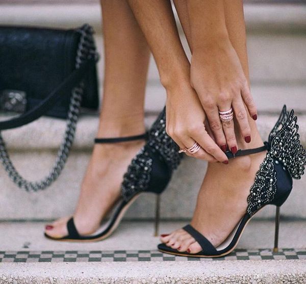 sophia webster evangeline angel-wing sandals female plus size euro 42 butterfly rhinestone sandals prom party pumps, Black
sophia webster evangeline angel-wing sandals female plus size euro 42 butterfly rhinestone sandals prom party pumps, Black