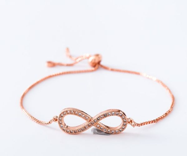 gold silver chain micro pave cz zircon cubic zirconia bracelet rope adjusted macrame eight bangle tgh32 fashion women, Black
gold silver chain micro pave cz zircon cubic zirconia bracelet rope adjusted macrame eight bangle tgh32 fashion women, Black
