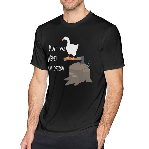goose t shirt peace was never an option t-shirt casual printed tee shirt cotton short-sleeve funny tshirt, White;black
goose t shirt peace was never an option t-shirt casual printed tee shirt cotton short-sleeve funny tshirt, White;black