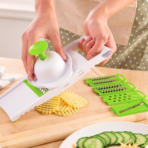 eco-friendly 5 в 1 многофункциональный abs slicer cutter терке регулируемая сталь лезвия растительные фруктовые инструменты кухня accessorri
eco-friendly 5 в 1 многофункциональный abs slicer cutter терке регулируемая сталь лезвия растительные фруктовые инструменты кухня accessorri
