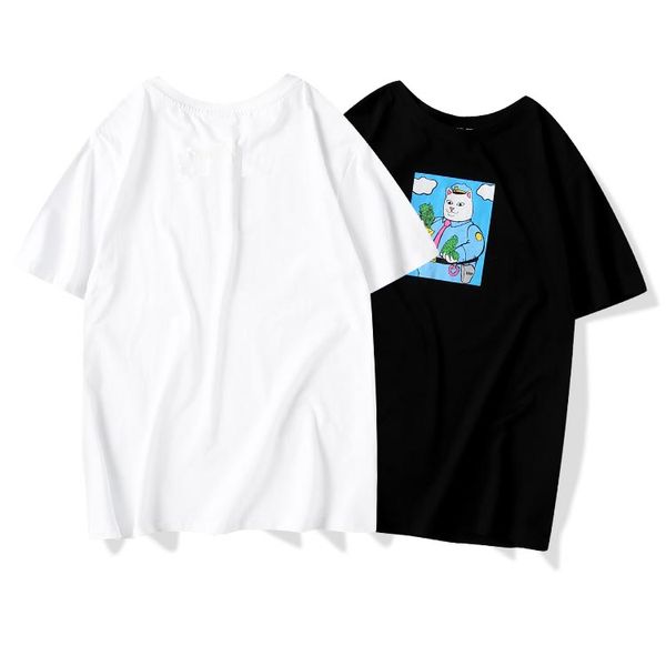 20rd summer european american fashion brands luxury designer wild black white sheriff cat excellent cotton round neck couple short tshirt, White;black
20rd summer european american fashion brands luxury designer wild black white sheriff cat excellent cotton round neck couple short tshirt, White;black