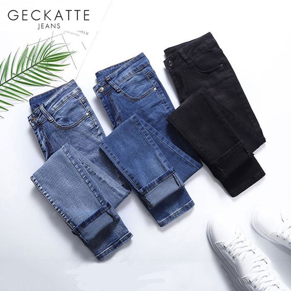 geckatte autumn skinny high waist jeans woman fashion elastic blue black pencil pants female jean denim winter jeans mujer 2019
geckatte autumn skinny high waist jeans woman fashion elastic blue black pencil pants female jean denim winter jeans mujer 2019