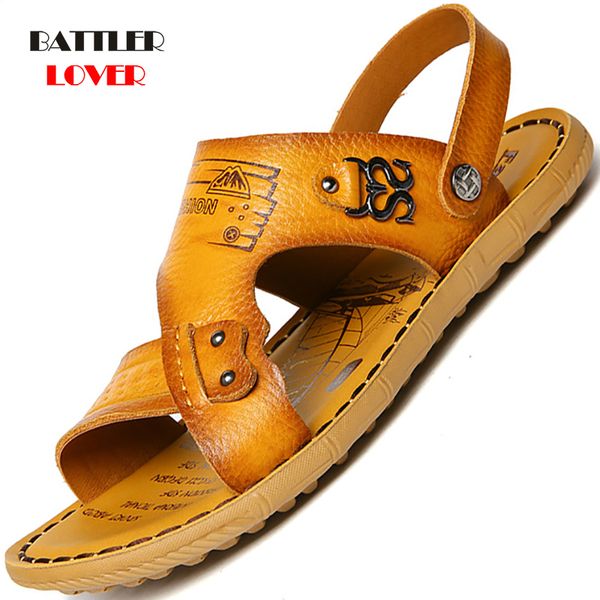 sandals men cow leather summer beach shoes outdoor travel footwear genuine mens soft sole breathable, Black
sandals men cow leather summer beach shoes outdoor travel footwear genuine mens soft sole breathable, Black