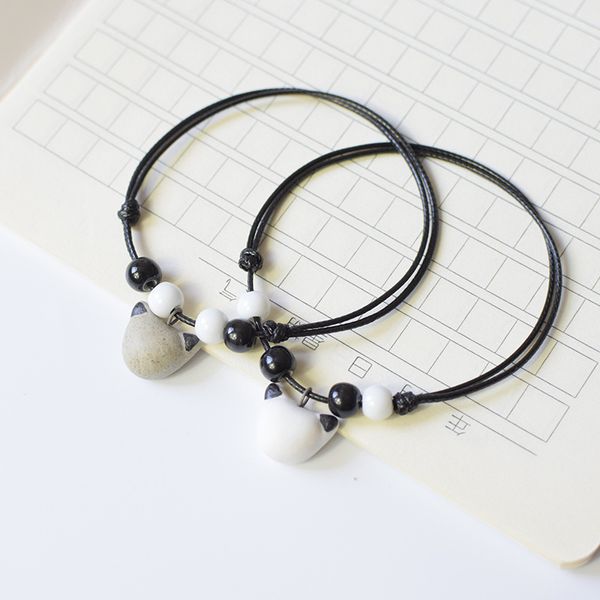 simple and elegant fashion trendy bracelet couples girlfriends ceramic bracelet hand-woven ethnic bracelet jewelry, Black
simple and elegant fashion trendy bracelet couples girlfriends ceramic bracelet hand-woven ethnic bracelet jewelry, Black