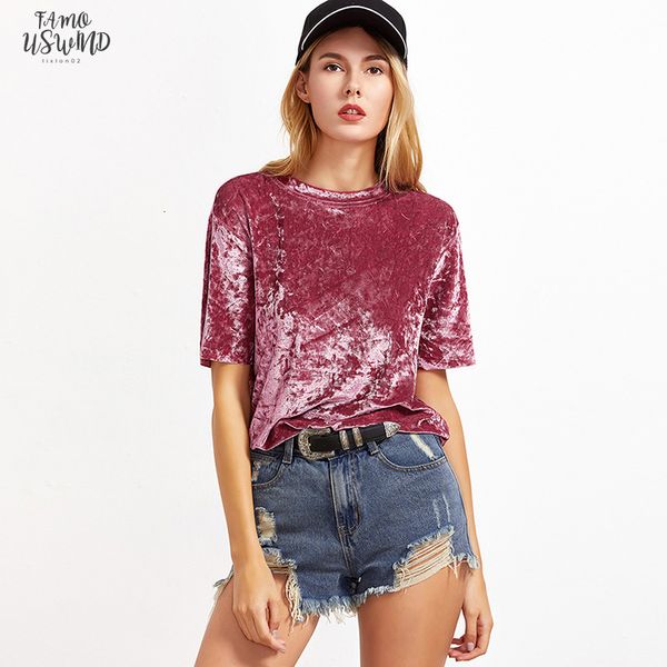 new women velvet t shirt spring summer t shirt female tees o neck short sleeve short t shirt pink, White
new women velvet t shirt spring summer t shirt female tees o neck short sleeve short t shirt pink, White
