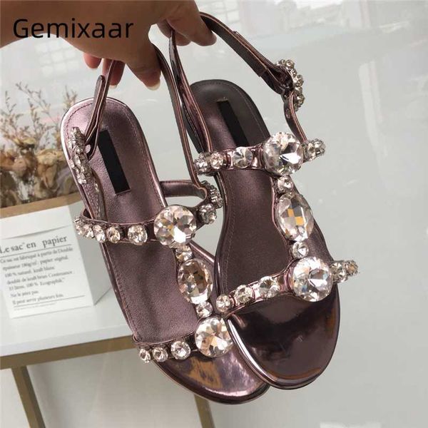 jeweled diamond t-strap gladiator sandals women genuine leather ankle strap flat beach shoes crystal summer sandalias mujer, Black
jeweled diamond t-strap gladiator sandals women genuine leather ankle strap flat beach shoes crystal summer sandalias mujer, Black