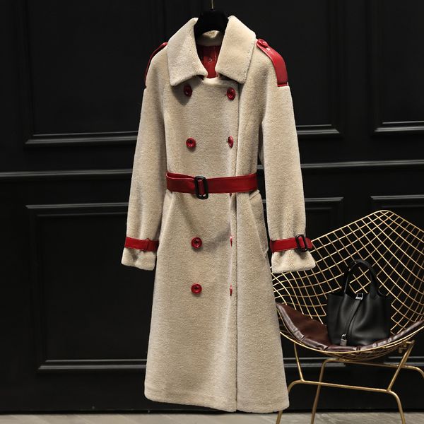 ayunsue sheep shearling real fur coat winter jacket women wool coats and jackets women clothes 2019 korean long jacket my4205, Black
ayunsue sheep shearling real fur coat winter jacket women wool coats and jackets women clothes 2019 korean long jacket my4205, Black