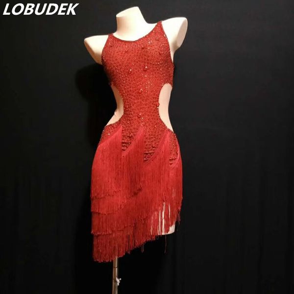 lady latin dance competition costume sparkly red silver rhinestones fringes dress hollow out tassels dress stage wear, Black;red
lady latin dance competition costume sparkly red silver rhinestones fringes dress hollow out tassels dress stage wear, Black;red