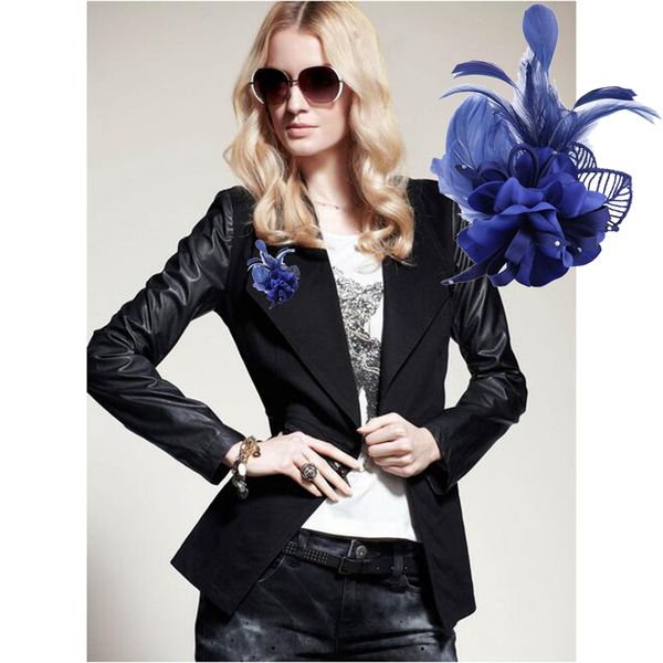 qidian european american palace extension retro style exaggerated feathers handmade fabric flower brooch hair accessories, Gray
qidian european american palace extension retro style exaggerated feathers handmade fabric flower brooch hair accessories, Gray