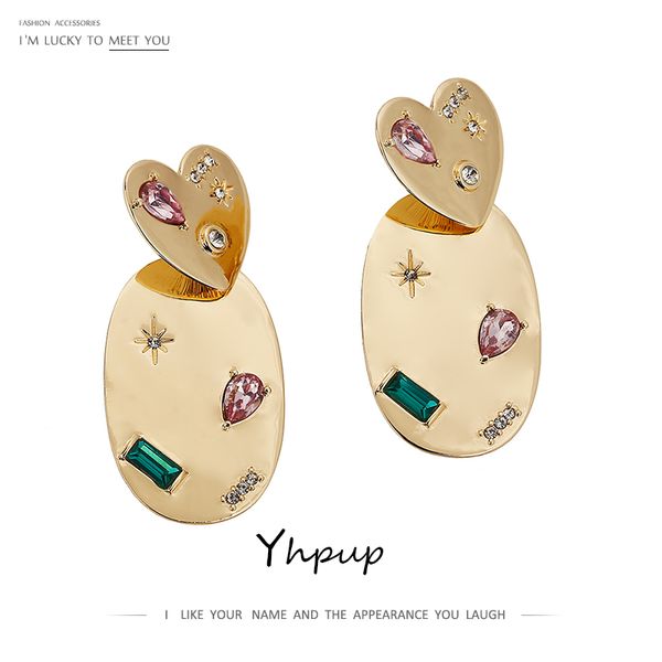 yhpup heart geometric drop dangle earrings jewelry statement crystal rhinestone kolczyki women charm metal north star earrings, Silver
yhpup heart geometric drop dangle earrings jewelry statement crystal rhinestone kolczyki women charm metal north star earrings, Silver