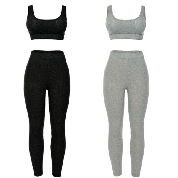 women ribbed knitted 2 piece sport tracksuit set push up padded tank crop high waist leggings long pants workout fitness bod, White;red
women ribbed knitted 2 piece sport tracksuit set push up padded tank crop high waist leggings long pants workout fitness bod, White;red