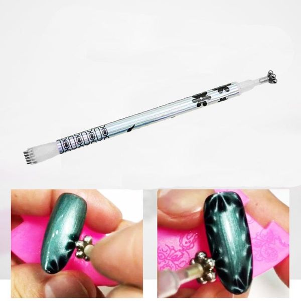 1pc double head nail art magnet pen magic cats eyes nail diy tool uv gel polish 3d magnetic cat pen manicure tool, Silver
1pc double head nail art magnet pen magic cats eyes nail diy tool uv gel polish 3d magnetic cat pen manicure tool, Silver