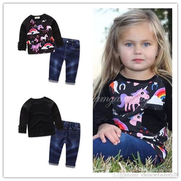 детские девочки единорог с длинным рукавом топ + джинсы наборы печатных рябить слоистые топы с длинным рукавом хлопок тройник осенние наряды, White
детские девочки единорог с длинным рукавом топ + джинсы наборы печатных рябить слоистые топы с длинным рукавом хлопок тройник осенние наряды, White