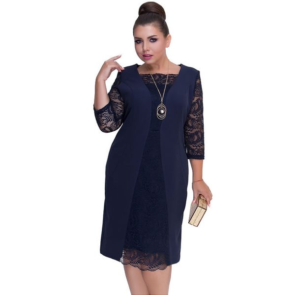 women designer clothes party dresses v neck 2019 autumn size lace plus size winter dress bodycon elegant office work vestidos 5xl 6xl, Black;gray
women designer clothes party dresses v neck 2019 autumn size lace plus size winter dress bodycon elegant office work vestidos 5xl 6xl, Black;gray