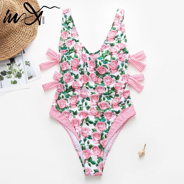 in-x one piece swimsuit with flowers knot bikinis 2019 mujer backless swimwear women monokini vintage bodysuit beach wear, White;black
in-x one piece swimsuit with flowers knot bikinis 2019 mujer backless swimwear women monokini vintage bodysuit beach wear, White;black