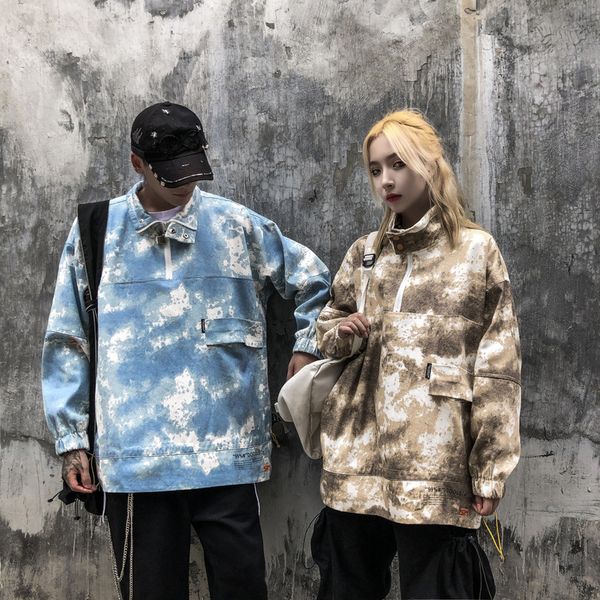 19ss men women jackets long sleeve hip hop streetwear tie dyed old camouflage kanye west printing jacket winter coats, Black;brown
19ss men women jackets long sleeve hip hop streetwear tie dyed old camouflage kanye west printing jacket winter coats, Black;brown