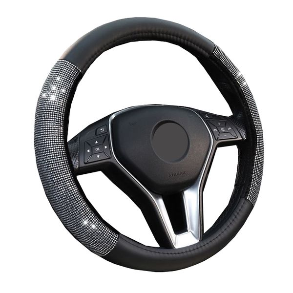 universal wrap car steering wheel cover rhinestones for woman girl braid on the steering-wheel funda volante car accessories
universal wrap car steering wheel cover rhinestones for woman girl braid on the steering-wheel funda volante car accessories