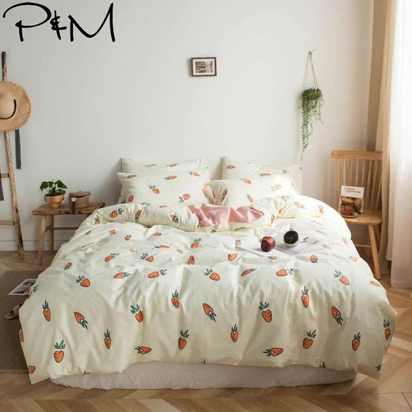 2019 ins orange carrots beige duvet cover set flat fitted sheet cotton bedlinens hypoallergenic twin king bedlinens
2019 ins orange carrots beige duvet cover set flat fitted sheet cotton bedlinens hypoallergenic twin king bedlinens