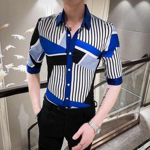 2020 summer shirt men long-sleeved korean trendy handsome striped shirt casual slim fit dress shirts camisa social masculina, White;black
2020 summer shirt men long-sleeved korean trendy handsome striped shirt casual slim fit dress shirts camisa social masculina, White;black