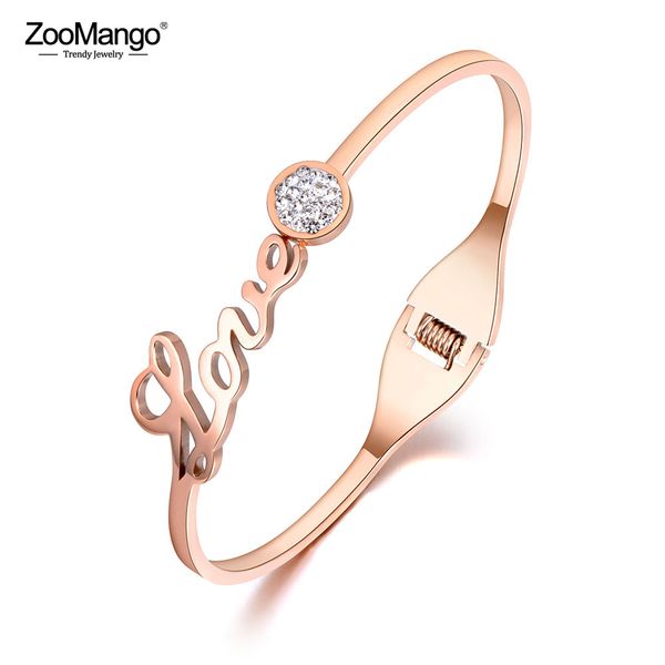 zoomango trendy stainless steel love letter cubic zirconia cuff bangles bracelets jewelry for women valentine's day gift zb19031, Black
zoomango trendy stainless steel love letter cubic zirconia cuff bangles bracelets jewelry for women valentine's day gift zb19031, Black