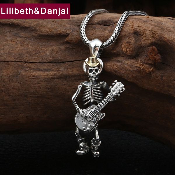 2019 punk rock skull guitar pendant 100% 925 sterling silver jewelry men women friends africa necklace pendant making p136
2019 punk rock skull guitar pendant 100% 925 sterling silver jewelry men women friends africa necklace pendant making p136