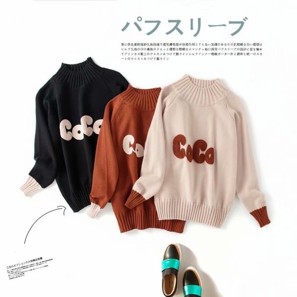 2019 autumn and winter new half high collar color matching letter pullover sweater female sweater women casaco feminino, White;black
2019 autumn and winter new half high collar color matching letter pullover sweater female sweater women casaco feminino, White;black