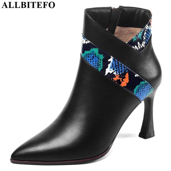 allbitefo genuine leather mixed colors women boots autumn winter comfortable ankle boots high heel fashion girls, Black
allbitefo genuine leather mixed colors women boots autumn winter comfortable ankle boots high heel fashion girls, Black