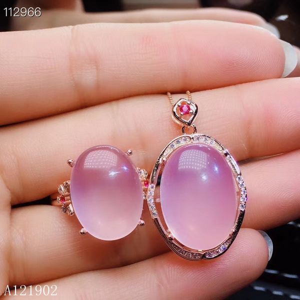 kjjeaxcmy exquisite jewelry 925 silver-inlaid natural gem powder crystal stone female pendant ring set support detection, Black
kjjeaxcmy exquisite jewelry 925 silver-inlaid natural gem powder crystal stone female pendant ring set support detection, Black