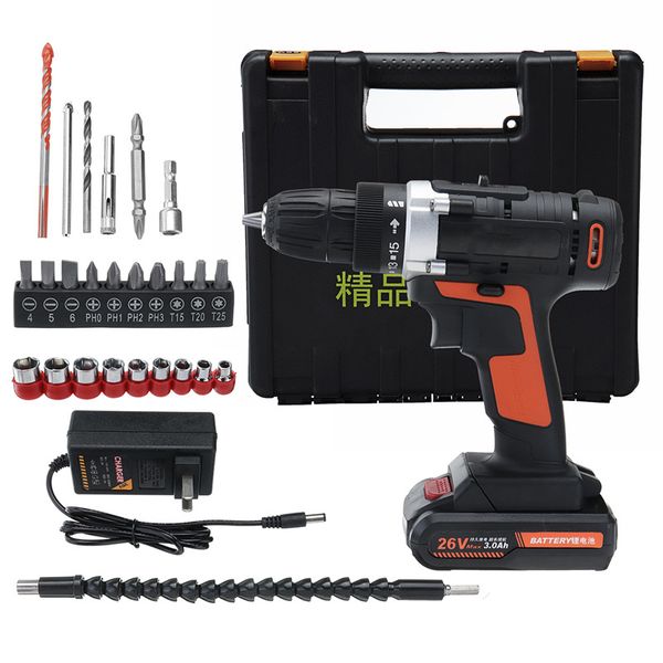 doersupp 26v electric screwdriver lithium battery rechargeable parafusadeira furadeira multi-function cordless drill power tools
doersupp 26v electric screwdriver lithium battery rechargeable parafusadeira furadeira multi-function cordless drill power tools