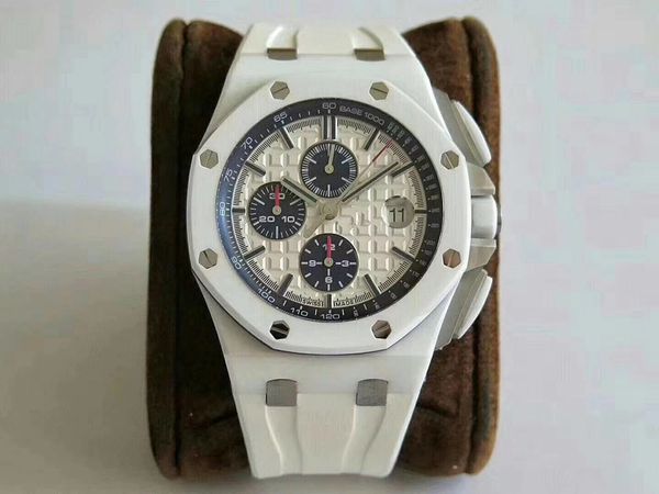 jf spot luxury mens watches luxusuhr 26400 so 3126 multi-function timing automatic watch 44mm chronograph rubber strap luxury wristwatch, Slivery;brown
jf spot luxury mens watches luxusuhr 26400 so 3126 multi-function timing automatic watch 44mm chronograph rubber strap luxury wristwatch, Slivery;brown