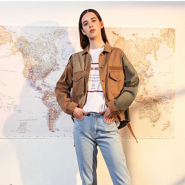 europe fashion women jacket wild autumn new 2019 casual ladies jacket long sleeve europe cotton women clothing, Black;brown
europe fashion women jacket wild autumn new 2019 casual ladies jacket long sleeve europe cotton women clothing, Black;brown