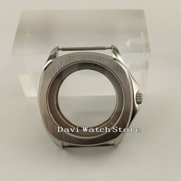 40mm silver sapphire crystal watch housing fit eta 2836 miyota 8215 821a movement a912, Black;blue
40mm silver sapphire crystal watch housing fit eta 2836 miyota 8215 821a movement a912, Black;blue