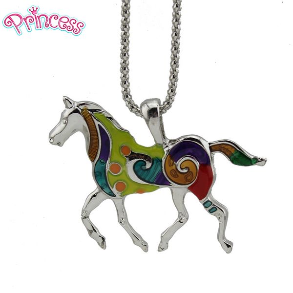 2019 new women fashion jewelry glaze rainbow horse pendant 18" necklace/earring for women lady girl's gift jewelry lag, Silver
2019 new women fashion jewelry glaze rainbow horse pendant 18" necklace/earring for women lady girl's gift jewelry lag, Silver