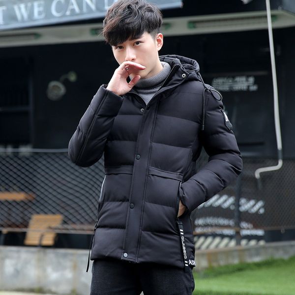 winter men's long cotton jacket korean handsome thick cotton jacket slim hooded camperas hombre invierno xd297, Black
winter men's long cotton jacket korean handsome thick cotton jacket slim hooded camperas hombre invierno xd297, Black