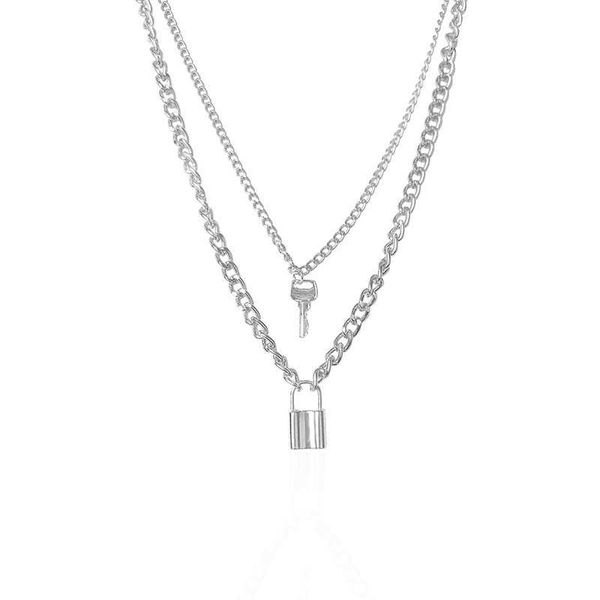choker pendant jewelry silver gold rose gold three color punk chain necklace long lock padlock key necklace
choker pendant jewelry silver gold rose gold three color punk chain necklace long lock padlock key necklace