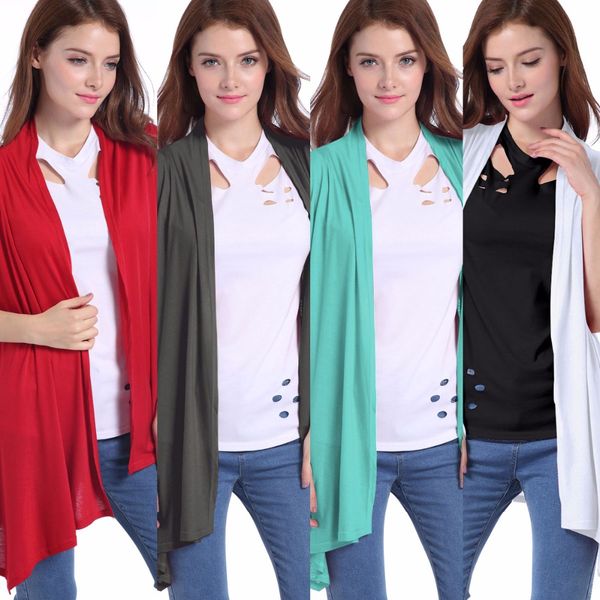 new summer fashion temperament casual women's jacket chiffon sleeveless shirt cardigan women's jacket loose female shawl, Black;white
new summer fashion temperament casual women's jacket chiffon sleeveless shirt cardigan women's jacket loose female shawl, Black;white