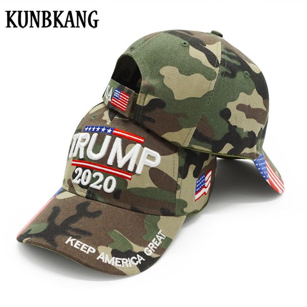 

trump 2020 hat usa flag camo baseball cap 3d embroidery camouflage snapback dad hat trucker caps, Blue;gray