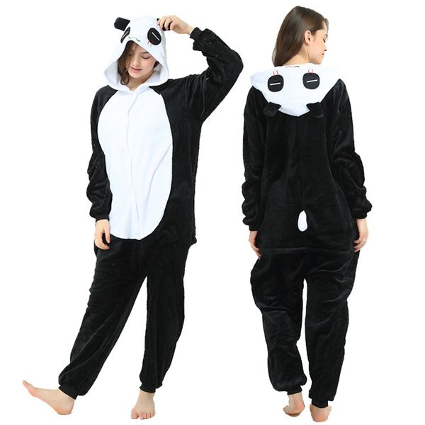 

costumes & cosplay new animals apparel pajamas/onesie/pyjamas//jumpsuit/costume/cosplay/stitch/panda/cat/wolf/giraffe animal oneisie cosplay, Black