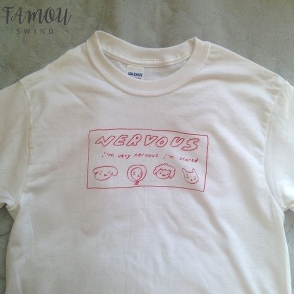 pudo hjn nervous drawing cute graphic cap sleeve tee tumblr fashion quotes t shirt summer casual white shirt
pudo hjn nervous drawing cute graphic cap sleeve tee tumblr fashion quotes t shirt summer casual white shirt