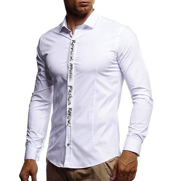 camisa masculina autumn winter men pure color splicing long sleeve casual collar shirt fashion male blouse british style, White;black
camisa masculina autumn winter men pure color splicing long sleeve casual collar shirt fashion male blouse british style, White;black