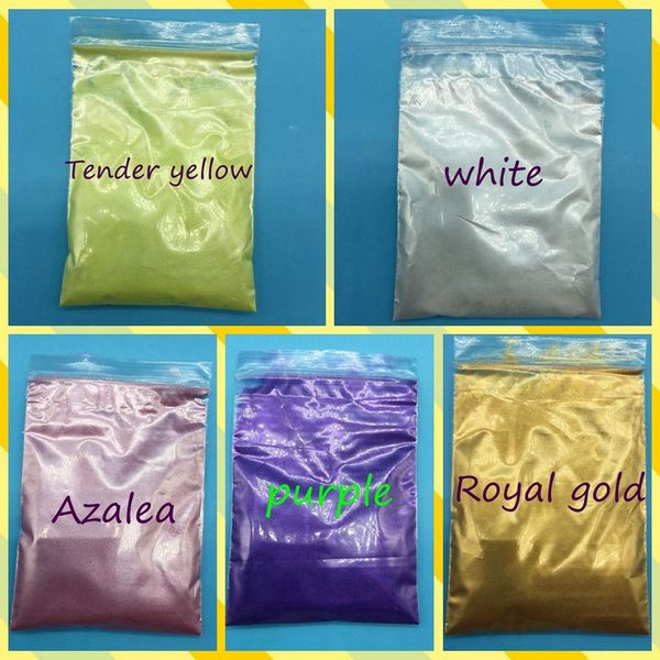 50g mix 5 packs white,purple,royal gold,ect,healthy natural mineral mica powder for colorant makeup soap powder skin care, Silver;gold
50g mix 5 packs white,purple,royal gold,ect,healthy natural mineral mica powder for colorant makeup soap powder skin care, Silver;gold
