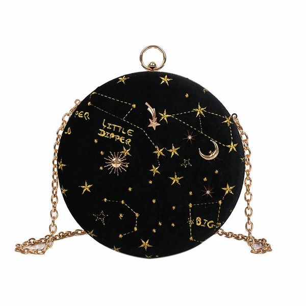 новые дизайнерские starry sky круглые модные замшевые сумки на ремне, цепной ремень, женские сумки через плечо сумка женская кошелек, женска
новые дизайнерские starry sky круглые модные замшевые сумки на ремне, цепной ремень, женские сумки через плечо сумка женская кошелек, женска