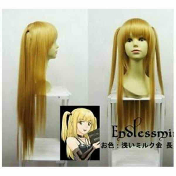 death note amane misa blonde long cosplay party wig fashion 80cm cos wig hair, Black
death note amane misa blonde long cosplay party wig fashion 80cm cos wig hair, Black