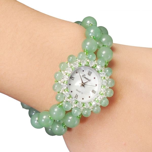 fashion ladies nature jade wrist bracelet watch for women quartz wristwatch girls students gifts, Slivery;brown
fashion ladies nature jade wrist bracelet watch for women quartz wristwatch girls students gifts, Slivery;brown