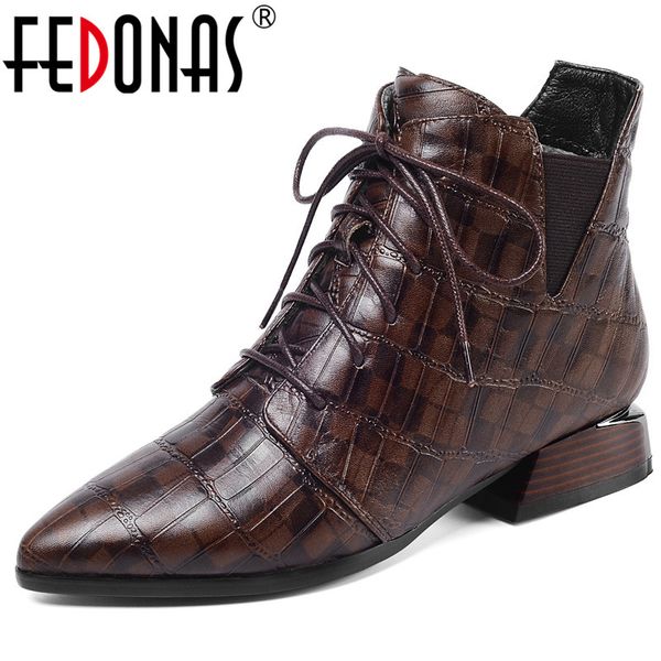 fedonas vintage quality genuine leather women ankle boots office casual shoes woman high heels autumn winter warm short boots, Black
fedonas vintage quality genuine leather women ankle boots office casual shoes woman high heels autumn winter warm short boots, Black