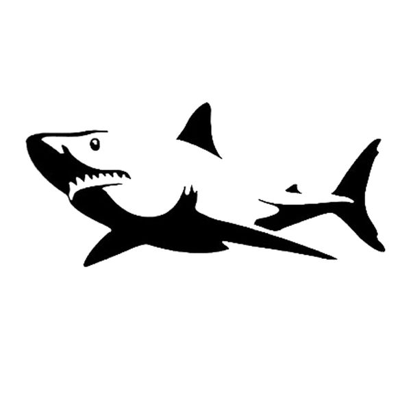 15*6.9cm fashion personality creativity classic attractive shark style car bumper sticker drift vinyl decal graphic