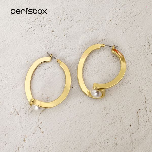peri'sbox 2020 new gold big hoop earrings with pearls brass earrings hoops geometrical irregular for women, Golden;silver
peri'sbox 2020 new gold big hoop earrings with pearls brass earrings hoops geometrical irregular for women, Golden;silver