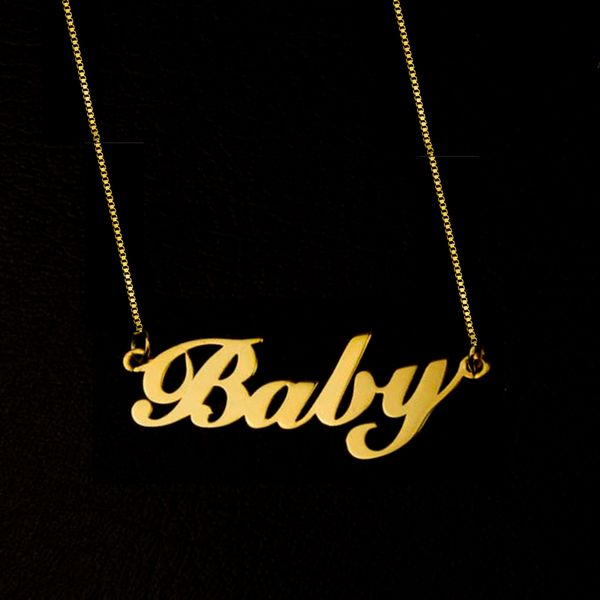 personalized jewelry stainless steel box chain custom cursive name charm letter necklace handmade nameplate pendant choker gift, Silver
personalized jewelry stainless steel box chain custom cursive name charm letter necklace handmade nameplate pendant choker gift, Silver