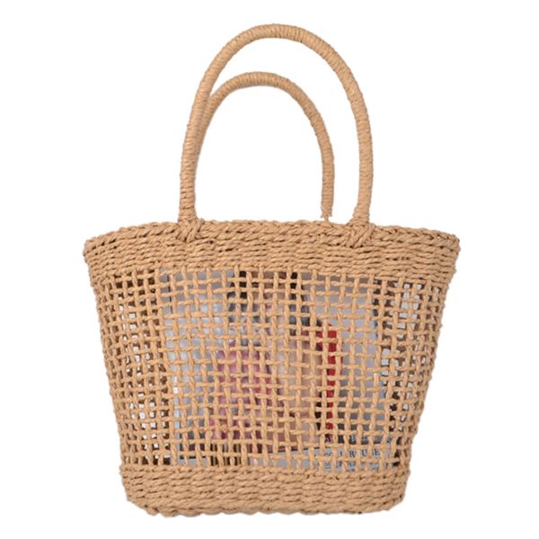 fggs 37x25cm simple and generous no decorative plain color net hollow textured woven bag popular straw bag handbags(brown
fggs 37x25cm simple and generous no decorative plain color net hollow textured woven bag popular straw bag handbags(brown