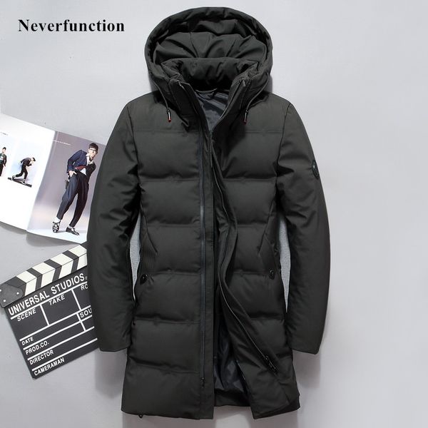 winter thick warm men solid color long section black hooded white duck down jacket man cold windproof down parka coat outwear
winter thick warm men solid color long section black hooded white duck down jacket man cold windproof down parka coat outwear